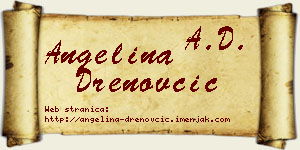 Angelina Drenovčić vizit kartica